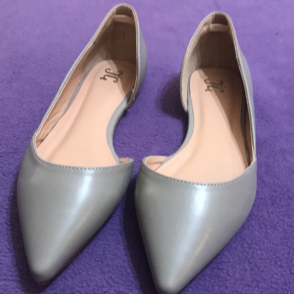 Grey Ballet Flats - Brand New!